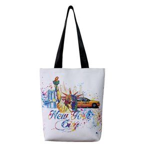 New York Souvenir Shopping Shoulder Tote Bag
